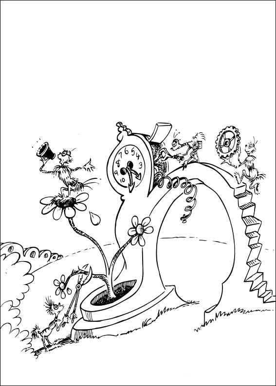 Plansa de colorat cu Horton Dr. Seuss 38 32